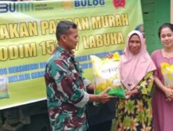 Bantu Kendalikan Inflasi, Kodim 1509-01 Bacan Luncurkan Program Beras Murah
