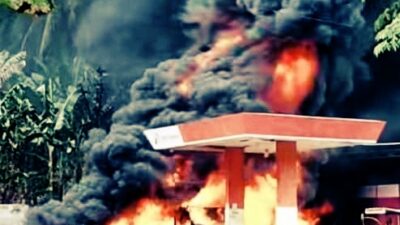 SPBU Pertamina di Makian Halmahera Selatan Terbakar, Diduga Akibat Mesin Alkon