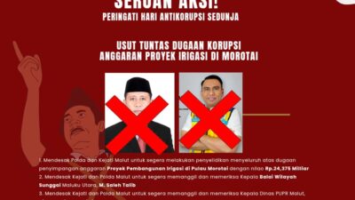 IMM Bakal Kepung Kejati Malut, Desak Periksa Kepala BWS dan Kadis PUPR Terkait Proyek Irigasi Morotai