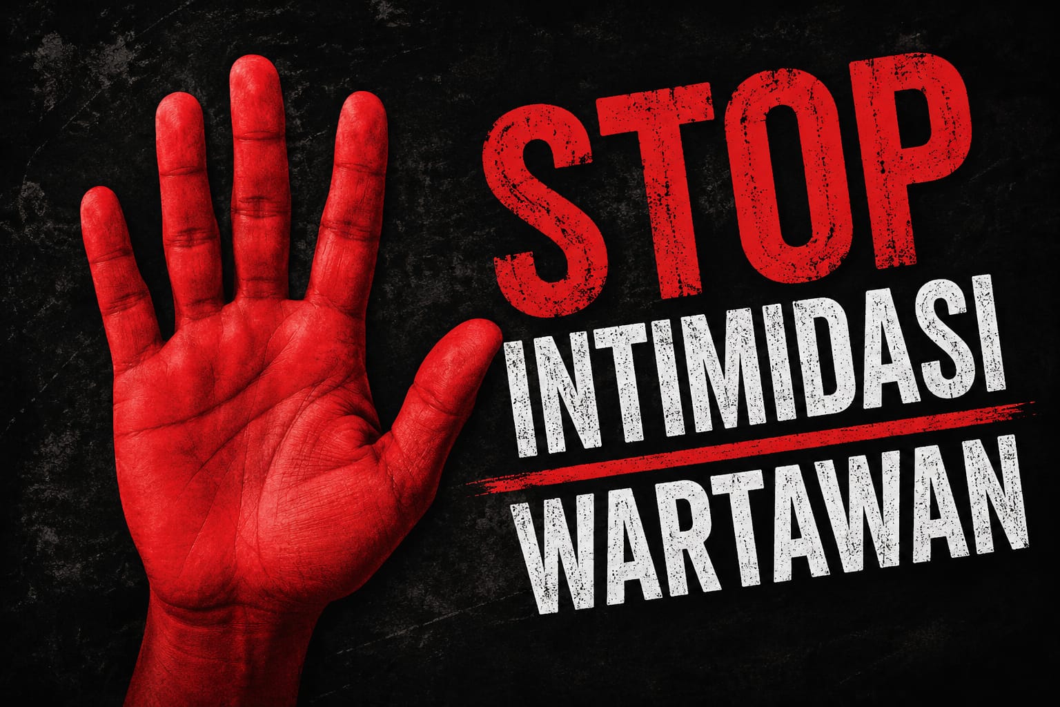 Ilustrasi: Stop Intimidasi Wartawan.