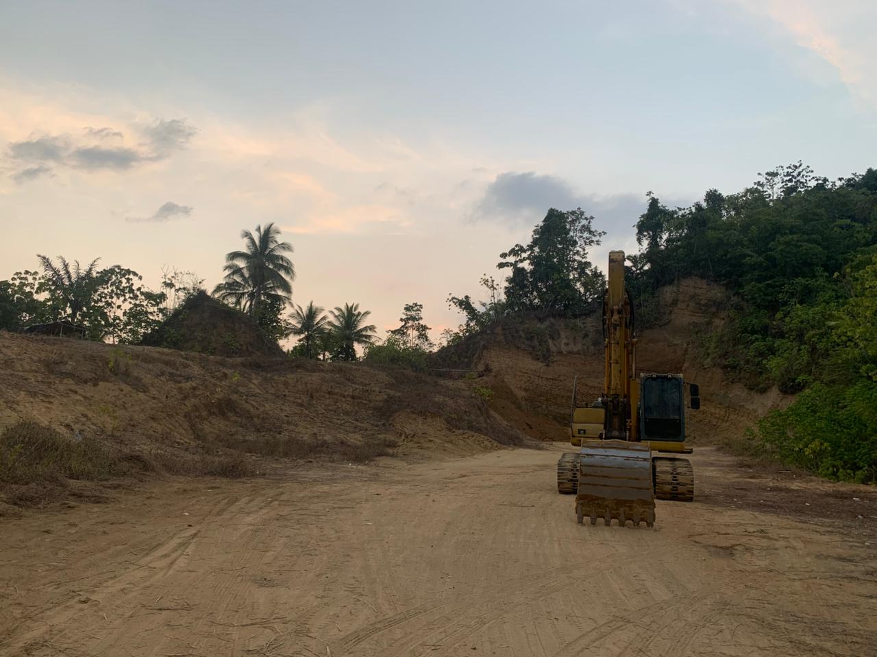 Foto: Galian C di Desa Lalubi, Kecamatan Gane Timur, Halmahera Selatan.