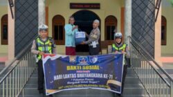 Peringati Hari Lalu Lintas, Satlantas Polres Halteng Berbagi Sembako